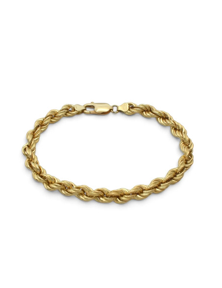 Bracciale Corda Oro Giallo 18kt Lucido 21 cm - 11,8 gr