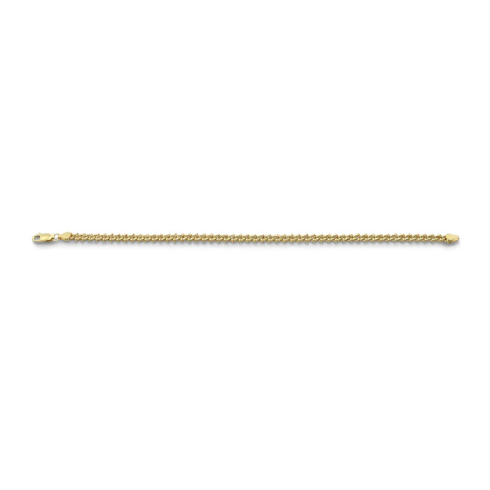 Bracciale Unisex Oro Giallo 18kt a Maglia Intrecciata 21 cm - 6,5 gr 2