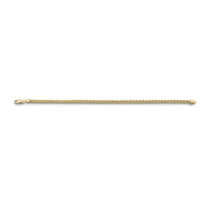 Pulsera unisex de eslabones trenzados de oro amarillo de 18 quilates, 21 cm - 6,5 g
