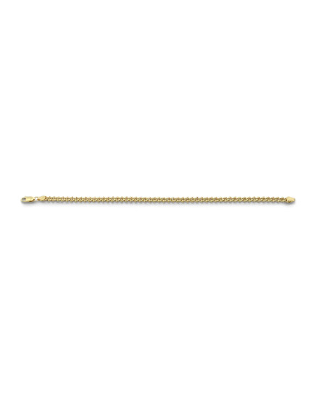 Unisex-Armband aus 18-karätigem Gelbgold, geflochten, 21 cm – 6,5 g