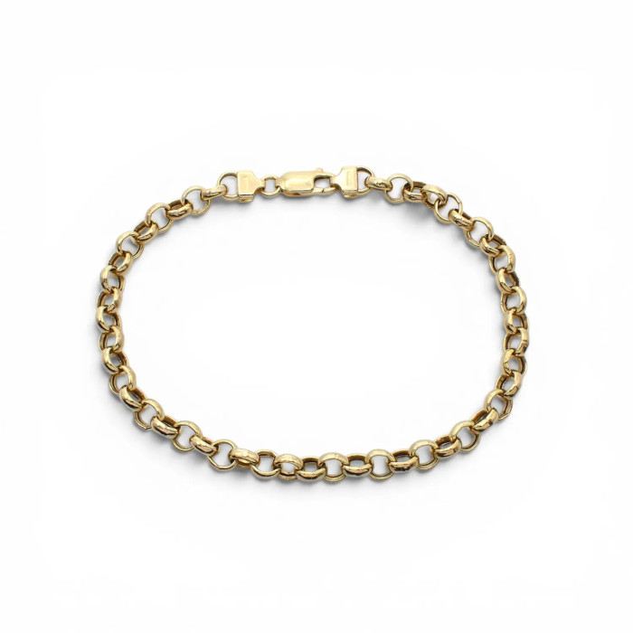 Bracciale Rolò Oro Giallo 18kt Classico Lucido 21 cm - 6,8 gr