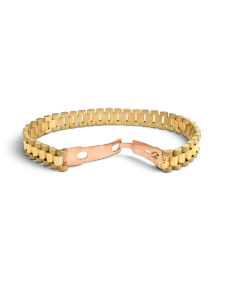 Bracciale da Uomo Oro Giallo 18kt Modello Orologio President 24 cm - 46,9 gr