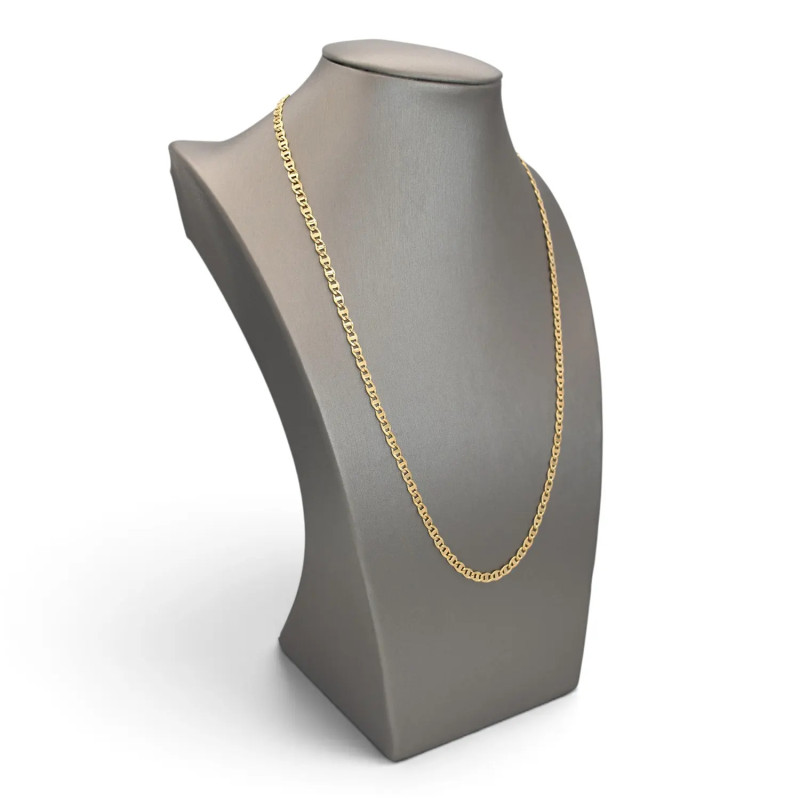 18kt Yellow Gold Men's Diamond-Cut Sailor Chain, 50 cm - 7.1 g