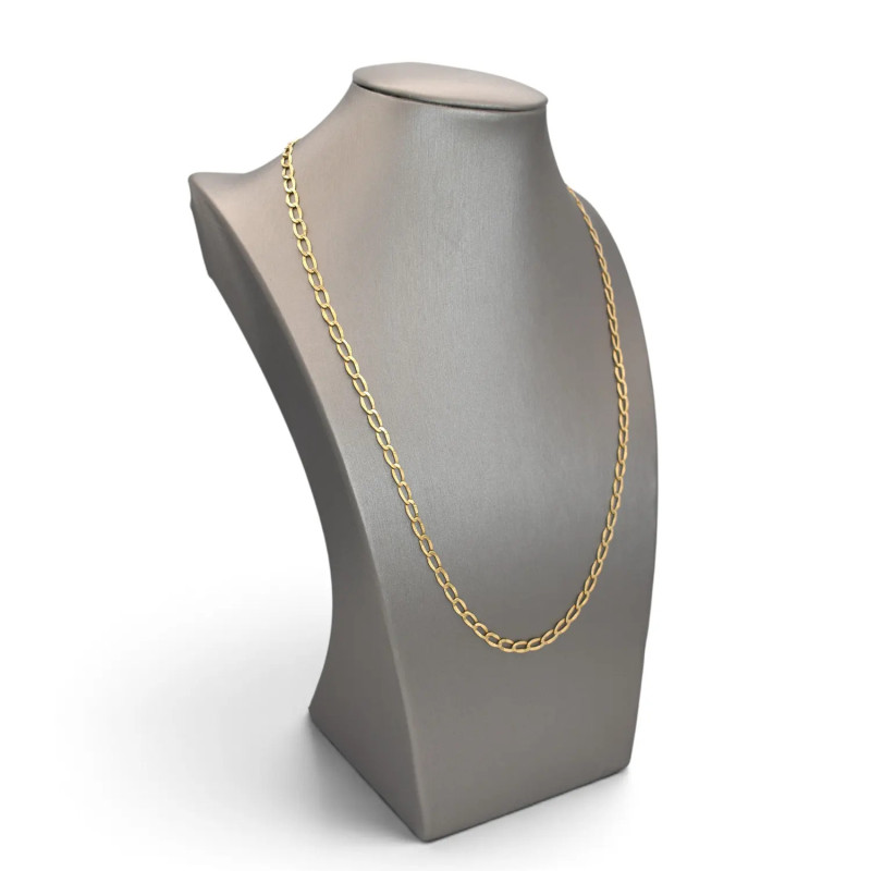 Catena Uomo / Unisex Oro Giallo 18kt Maglia Forzatina Satinata 51 cm - 4,6 gr