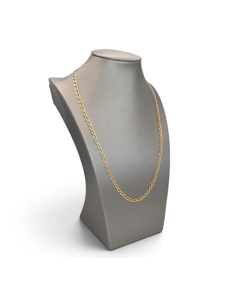 Men's / Unisex 18kt Yellow Gold Satin-Finished Forzatina Link Chain 51 cm - 4.6 gr
