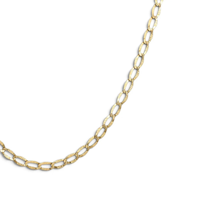 Catena Uomo / Unisex Oro Giallo 18kt Maglia Forzatina Satinata 51 cm - 4,6 gr
