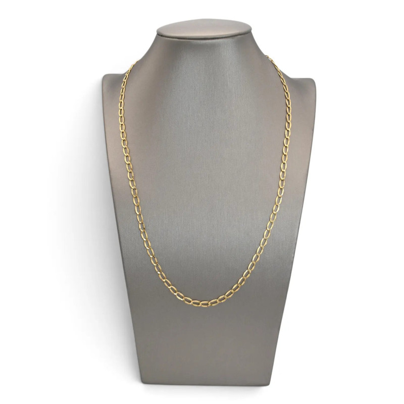 Catena Uomo / Unisex Oro Giallo 18kt Maglia Forzatina Satinata 51 cm - 4,6 gr