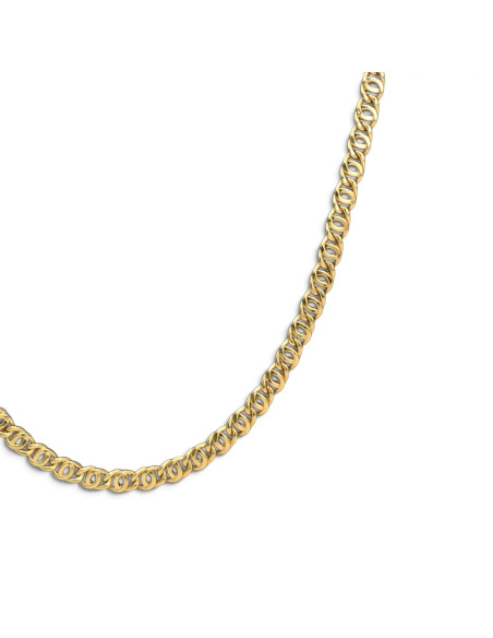 Unisex 18kt Yellow Gold Braided Link Chain 50cm - 8.3g
