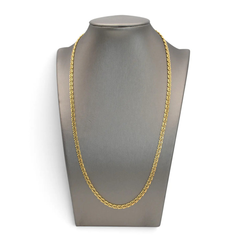 Catena Unisex Oro Giallo 18kt Maglia Intrecciata 50 cm - 8,3 gr