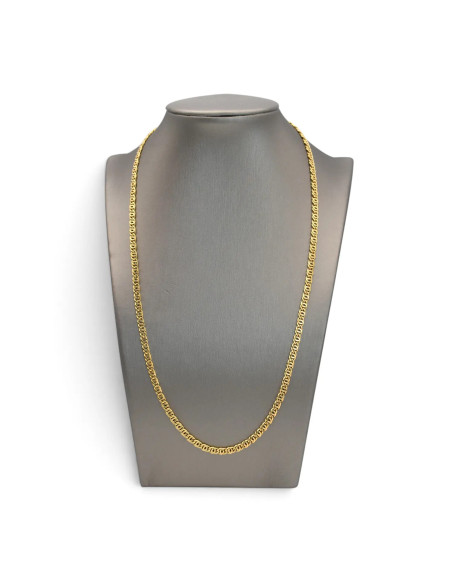 Catena Unisex Oro Giallo 18kt Maglia Intrecciata 50 cm - 8,3 gr