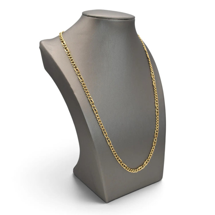 Catena Unisex Oro Giallo 18kt Maglia alternata 50 cm - 10,80 gr 2
