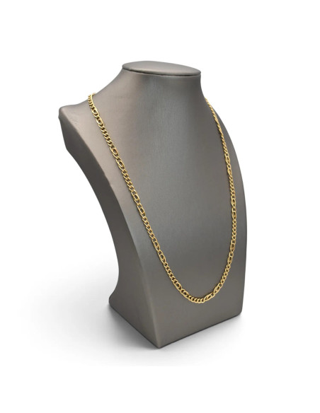 Catena Unisex Oro Giallo 18kt Maglia alternata 50 cm - 10,80 gr