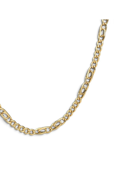 Catena Unisex Oro Giallo 18kt Maglia alternata 50 cm - 10,80 gr