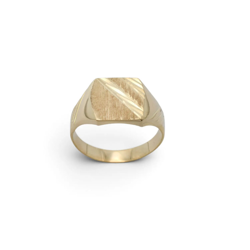 Anello Unisex Oro Giallo 18kt Satinato e Cesellato 4,30gr | Stella Maris