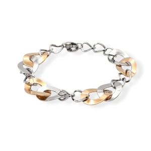 Armband aus 18 Karat Weiß- und Roségold
