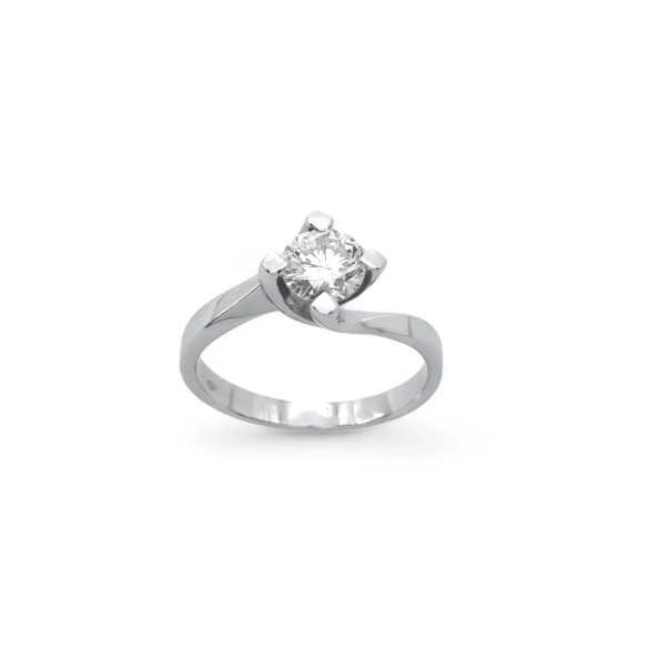 Solitaire ring four claws ct.1.06