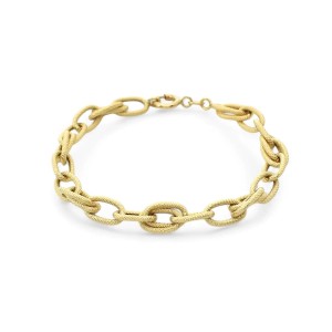 Pulsera Oro 18kt Malla Clásica 20 cm