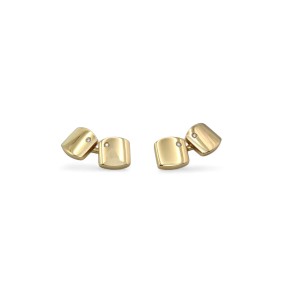 Gemelos de oro de 18 kt con diamantes