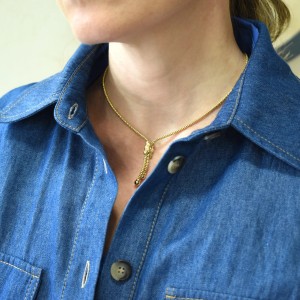 Collana Oro Giallo Stella Maris Maglia Coreana Elegante 2