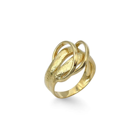 Anillo Intreccio de oro amarillo de 18 kt