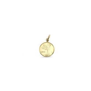 Colgante Fortuna de 100 liras en oro amarillo de 18 kt (19 mm)