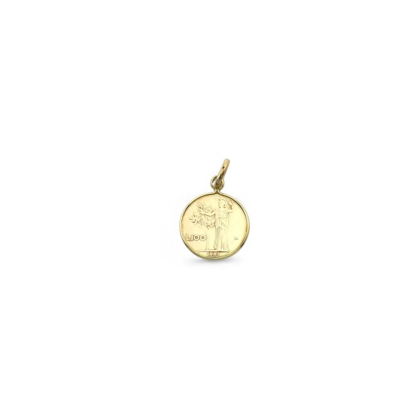 Colgante Fortuna de 100 liras en oro amarillo de 18 kt (19 mm)