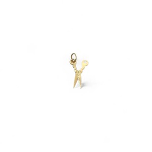 Colgante de tijeras de oro amarillo de 18 kt - 3 cm