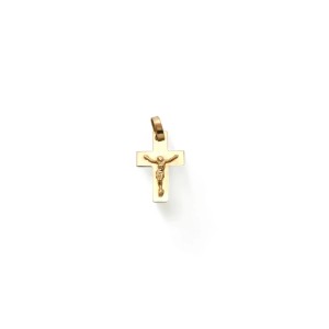 Klassischer Kruzifix-Anhänger aus 18 Karat Gelbgold – 3 cm