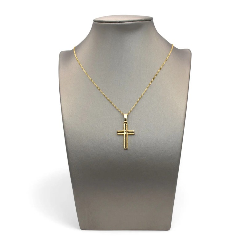 18kt Gelbgold Kruzifix Anhänger 3cm | Stella Maris