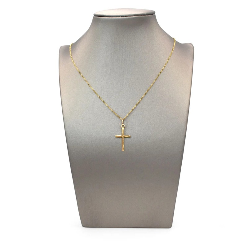 Kreuzanhänger aus 18 Karat Gelbgold, 2,5 cm, 1 g | Stella Maris