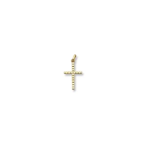 Kreuzanhänger aus 18 Karat Gelbgold, 2,5 cm, 1 g | Stella Maris